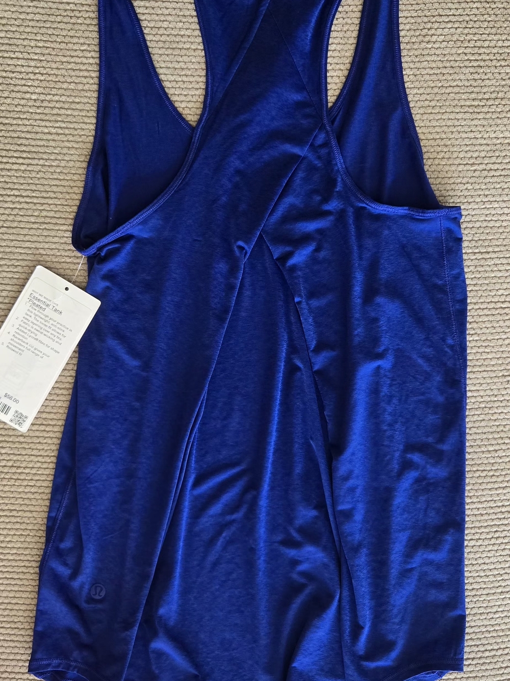 lululemon athletica Cobalt Blue Racerback Tank - Picture 1 of 4